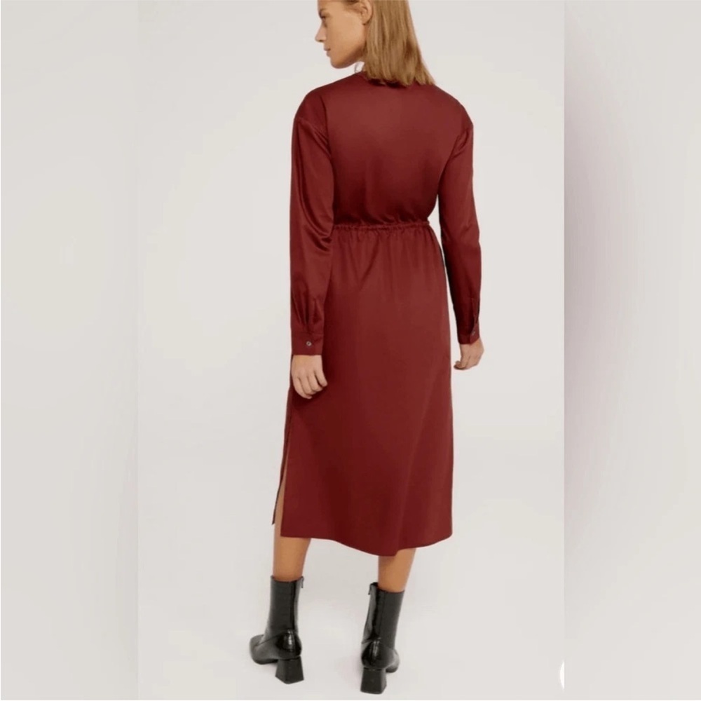 NWT Harshman Belinda Black Midi Dress Oversized XS - Picture 4 of 7